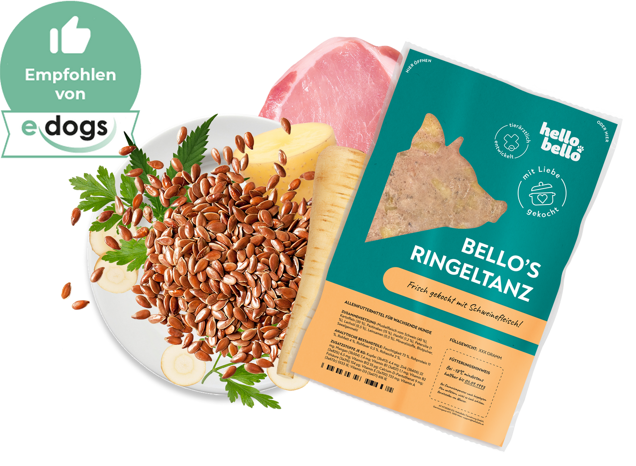 Rigeltanz HelloBello Frischfutter mit Schwein